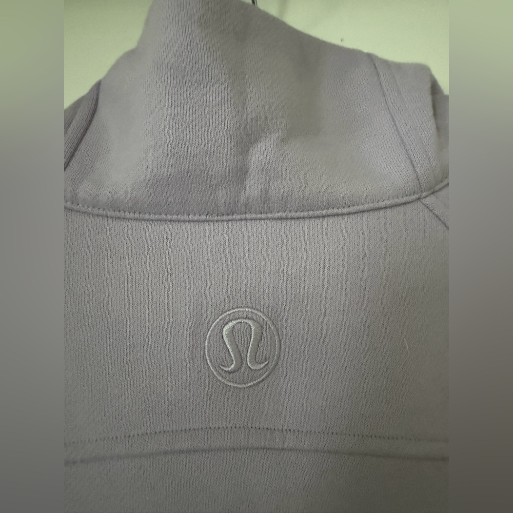 Lululemon Scuba Half Zip Pullover Lavender NWOT Oversized M/L Funnel Neck Pocket - Picture 4 of 6